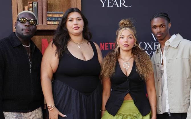 Netflix s My Oxford Year Premiere - LA Donzell Taggart, Katie Roeder, Aaliyah Larsen and Cameron Goode of SZN4 At Netflix s My Oxford Year Los Angeles Premiere At Netflix Tudum Theater , In Los Angeles CA, USA on July 24, 2025. Photo by Fati S ABACAPRESS.COM Lso Angeles CA United States  Copyright: xFatixSadou ABACAPRESS.COMx