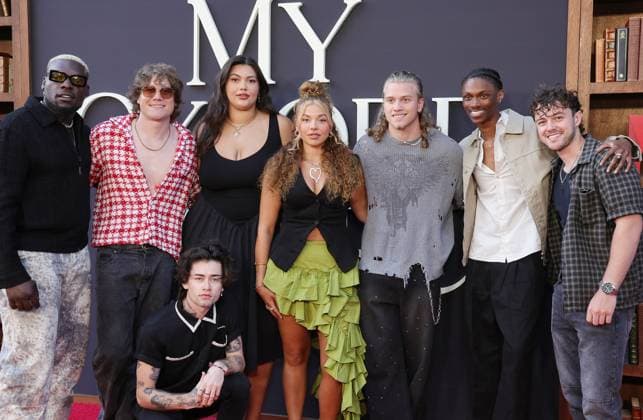 Netflix s My Oxford Year Premiere - LA Donzell Taggart, Katie Roeder, Aaliyah Larsen and Cameron Goode of SZN4 and Mason Watts, Conor Smith, Zach Newbould and Shane Appell of the Midnight Til Morning At Netflix s My Oxford Year Los Angeles Premiere At Netflix Tudum Theater , In Los Angeles CA, USA on July 24, 2025. Photo by Fati S ABACAPRESS.COM Lso Angeles CA United States  Copyright: xFatixSadou ABACAPRESS.COMx