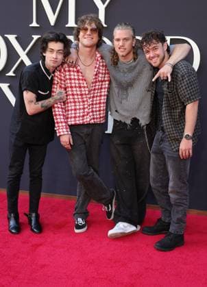 Netflix s My Oxford Year Premiere - LA Mason Watts, Conor Smith, Zach Newbould and Shane Appell of the Midnight Til Morning At Netflix s My Oxford Year Los Angeles Premiere At Netflix Tudum Theater , In Los Angeles CA, USA on July 24, 2025. Photo by Fati S ABACAPRESS.COM Lso Angeles CA United States  Copyright: xFatixSadou ABACAPRESS.COMx