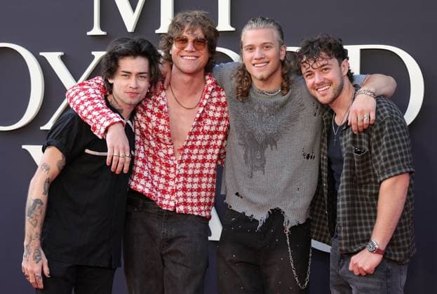 Netflix s My Oxford Year Premiere - LA Mason Watts, Conor Smith, Zach Newbould and Shane Appell of the Midnight Til Morning At Netflix s My Oxford Year Los Angeles Premiere At Netflix Tudum Theater , In Los Angeles CA, USA on July 24, 2025. Photo by Fati S ABACAPRESS.COM Lso Angeles CA United States  Copyright: xFatixSadou ABACAPRESS.COMx