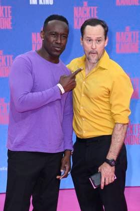 Jerry Kwarteng und Nico Birnbaum bei der Premiere des Kinofilms Die nackte Kanone The Naked Gun im Kino UCI Luxe East Side Gallery. Berlin, 24.07.2025