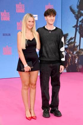 Wieke Langanke und Marlon Ress bei der Premiere des Kinofilms Die nackte Kanone The Naked Gun im Kino UCI Luxe East Side Gallery. Berlin, 24.07.20255