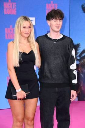 Wieke Langanke und Marlon Ress bei der Premiere des Kinofilms Die nackte Kanone The Naked Gun im Kino UCI Luxe East Side Gallery. Berlin, 24.07.20255