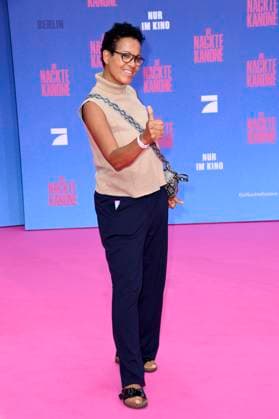 Mo Asumang bei der Premiere des Kinofilms Die nackte Kanone The Naked Gun im Kino UCI Luxe East Side Gallery. Berlin, 24.07.2025