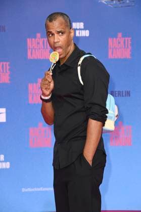 Patrice Bouedibela bei der Premiere des Kinofilms Die nackte Kanone The Naked Gun im Kino UCI Luxe East Side Gallery. Berlin, 24.07.2025