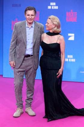 Liam Neeson und Pamela Anderson bei der Premiere des Kinofilms Die nackte Kanone The Naked Gun im Kino UCI Luxe East Side Gallery. Berlin, 24.07.2025