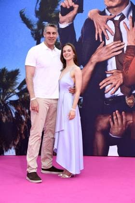 Mike Mangelsdorff und Nadja Gallera bei der Deutschlandpremiere von DIE NACKTE KANONE in Berlin am 24.07.2025