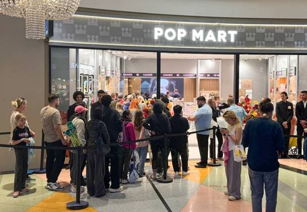 GERMANY, BERLIN - JULY 25, 2025: People queue ahead of the opening of Germany s first Labubu store, at the Alexa Shopping Centre Berlin Germany  - ZUMAt113 20250725_zaa_t113_230 Copyright: xVyacheslavxFilippovx