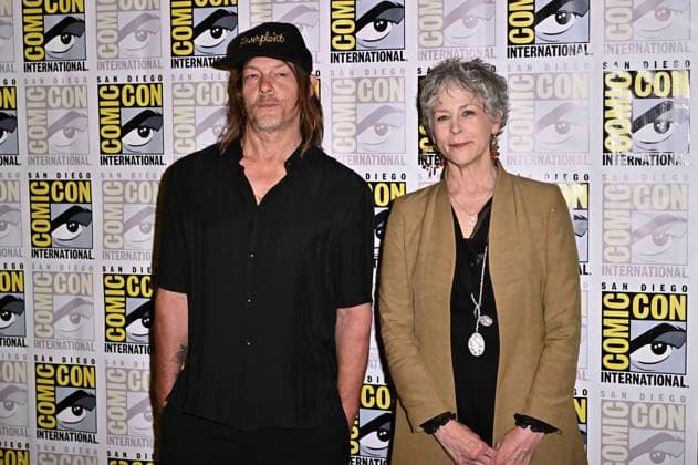 Norman Reedus und Melissa McBride beim Photocall zur 3. Staffel der AMC Serie The Walking Dead: Daryl Dixon auf der San Diego Comic-Con International 2025 im Hilton Bayfront Hotel. San Diego,25.07.2025 *** Norman Reedus and Melissa McBride at the photocall for season 3 of the AMC series The Walking Dead Daryl Dixon at the San Diego Comic Con International 2025 at the Hilton Bayfront Hotel San Diego,25 07 2025 Foto:xD.xStarbuckx xFuturexImagex dixon_5709