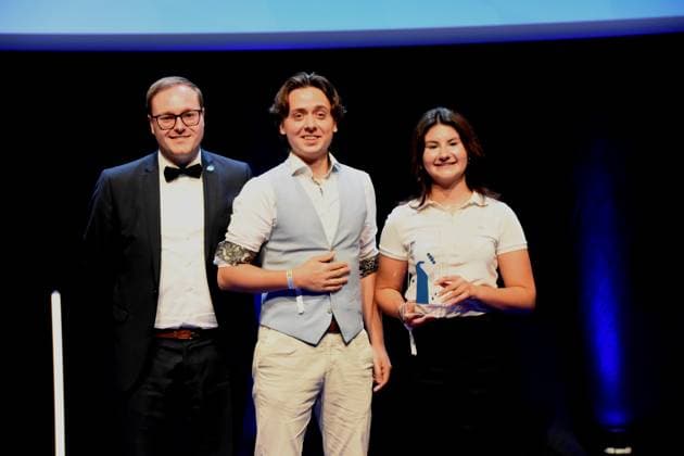 Philipp Seitz. Praesident des Bayerischen Jugendrings, -Laudator -Sonderpreistraeger Paul Krauss Sonja Fleps Jugend Klub der Gewinner -Mobbing. Initiative aus Roth Muenchen 26.07.2025 Auditorium der BMW Welt,Bayerns Innenminister Joachim Herrmann verleiht den Bayerischen Engagiert-Preis 2025 fuer außergewoehnliche Leistungen von Ehrenamtlichen: Muenchen