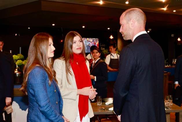 Princess Sofia and Princess Leonor of Spain UEFA president Aleksander Ceferin and Britain s Prince William attend the Women s Euro 2025 final soccer match between England and Spain at St. Jakob-Park in Basel, Switzerland, Sunday, July 27, 2025 Cordon Press 