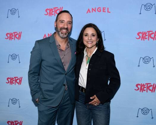 July 28, 2025, Los Angeles, California, USA: TONY HALE and JULIA LOUISE-DREYFUS at the premiere of SKETCH, held at Cinemark Playa Vista in Los Angeles, California Los Angeles USA - ZUMAs247 20250728_zmp_s247_006 Copyright: xCharliexSteffensx