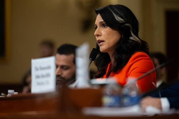 House Intel Hearing WASHINGTON, DC - MARCH 26: Director of National Intelligence Tulsi Gabbard testifies during a House Permanent Select Committee on Intelligence hearing on the 2025 Annual Worldwide Threats Assessment, in Washington, DC on March 26, 2025. Washington United States. Editorial use only. Please get in touch for any other usage.  Copyright: x2025xAnadoluxNathanxPosnerx