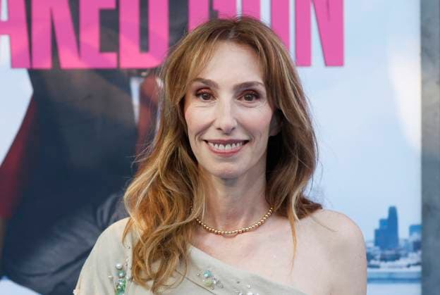 Erica Huggins arrives on the red carpet for Paramount Pictures The Naked Gun Premiere at the SVA Theatre on Monday, July 28, 2025 in New York City.  NYP20250729330 JOHNxANGELILLO