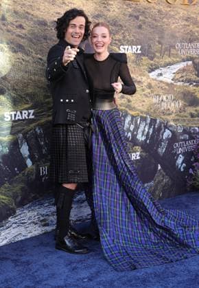 28 July 2025 . Los Angeles, California - Jamie Roy, Harriet Slater At Outlander: Blood of my Blood Premiere Event held at DGA Theater Complex in Los Angeles. Los Angeles USA - ZUMAa123 20250728_zaa_a123_021 Copyright: xFSx