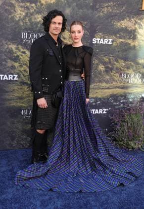 28 July 2025 . Los Angeles, California - Jamie Roy, Harriet Slater At Outlander: Blood of my Blood Premiere Event held at DGA Theater Complex in Los Angeles. Los Angeles USA - ZUMAa123 20250728_zaa_a123_050 Copyright: xFSx