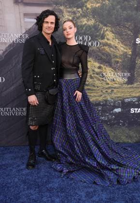 28 July 2025 . Los Angeles, California - Jamie Roy, Harriet Slater At Outlander: Blood of my Blood Premiere Event held at DGA Theater Complex in Los Angeles. Los Angeles USA - ZUMAa123 20250728_zaa_a123_082 Copyright: xFSx