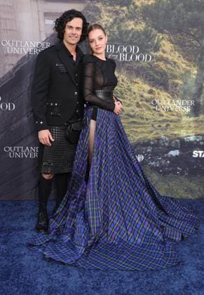 28 July 2025 . Los Angeles, California - Jamie Roy, Harriet Slater At Outlander: Blood of my Blood Premiere Event held at DGA Theater Complex in Los Angeles. Los Angeles USA - ZUMAa123 20250728_zaa_a123_086 Copyright: xFSx