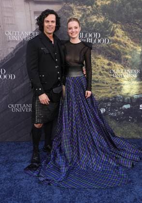 28 July 2025 . Los Angeles, California - Jamie Roy, Harriet Slater At Outlander: Blood of my Blood Premiere Event held at DGA Theater Complex in Los Angeles. Los Angeles USA - ZUMAa123 20250728_zaa_a123_106 Copyright: xFSx