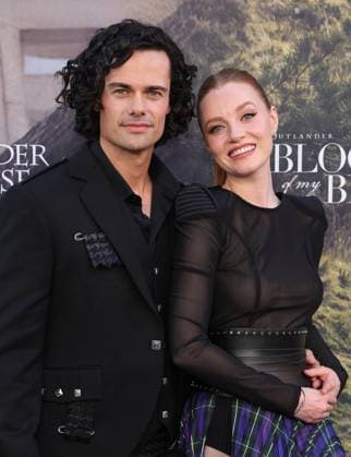 28 July 2025 . Los Angeles, California - Jamie Roy, Harriet Slater At Outlander: Blood of my Blood Premiere Event held at DGA Theater Complex in Los Angeles. Los Angeles USA - ZUMAa123 20250728_zaa_a123_111 Copyright: xFSx