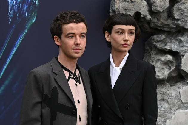 Alex Lawther and Sydney Chandler attends Alien: Earth European Premiere at the Barbican Centre in London, England. UK. Tuesday 29th July 2025. Copyright: xJamesxWarrenx adycq045
