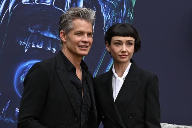 Timothy Olyphant and Sydney Chandler attends Alien: Earth European Premiere at the Barbican Centre in London, England. UK. Tuesday 29th July 2025. Copyright: xJamesxWarrenx adycq057
