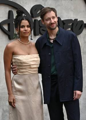 Zazie Beetz and David Rysdahl attends Alien: Earth European Premiere at the Barbican Centre in London, England. UK. Tuesday 29th July 2025. Copyright: xJamesxWarrenx adycq084