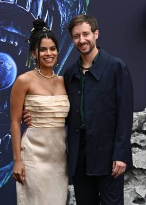 Zazie Beetz and David Rysdahl attends Alien: Earth European Premiere at the Barbican Centre in London, England. UK. Tuesday 29th July 2025. Copyright: xJamesxWarrenx adycq094