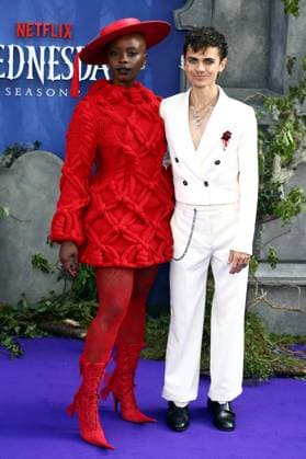 Wednesday Season 2, Part 1 world premiere in London Joy Sunday and Oliver Watson at the global premiere of Wednesday Season 2, Part 1 at Central Hall in Westminster, London. London Central Hall Westminister UK Copyright: xFredxDuvalx