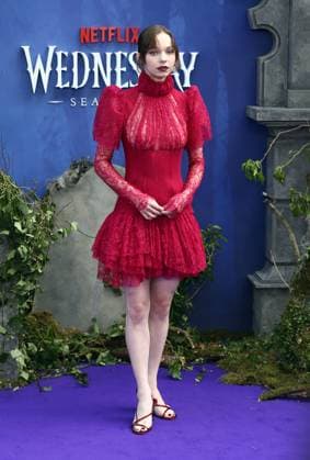 Wednesday Season 2, Part 1 world premiere in London Emma Myers at the global premiere of Wednesday Season 2, Part 1 at Central Hall in Westminster, London. London Central Hall Westminister UK Copyright: xFredxDuvalx