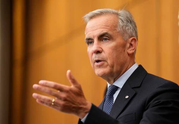 July 30, 2025, Ottawa, On, Canada: Prime Minister Mark Carney speaks with media during a news conference in Ottawa, Wednesday, July 30, 2025. Ottawa Canada  - ZUMAc35_ 20250730_zaf_c35_112 Copyright: xAdrianxWyldx