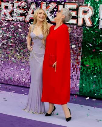 Freakier Friday UK Premiere, Odeon Luxe in Leicester Square, London on 31 July 2025 Lindsay Lohan and Jamie Lee Curtis at the Freakier Friday UK Premiere at Odeon Luxe in Leicester Square, London, United Kingdom on 31 July 2025., Credit:Cat Morley Avalon United Kingdom, London, Leicester Square  Copyright: xCatxMorleyx xAvalonx 1026985324