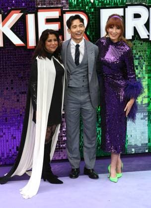 UK premiere of Freakier Friday Nisha Ganatra, Manny Jacinto and Kristin Burr at the UK premiere of Freakier Friday, held at Odeon Luxe Leicester Square in London. London Odeon Luxe Leicester Square UK Copyright: xFredxDuvalx