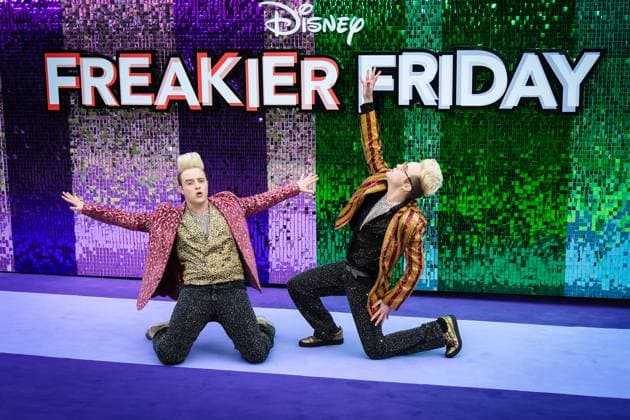 Uk Premiere Of Freakier Friday on Thursday 31 July 2025 Jedward ( John and Edward Grimes ) seen at the Uk Premiere Of Freakier Friday on Thursday 31 July 2025 at ODEON LUXE Leicester Square, London. . Picture, Credit:Julie Edwards Avalon  Copyright: xJuliexEdwardsx xAvalonx 1027006626
