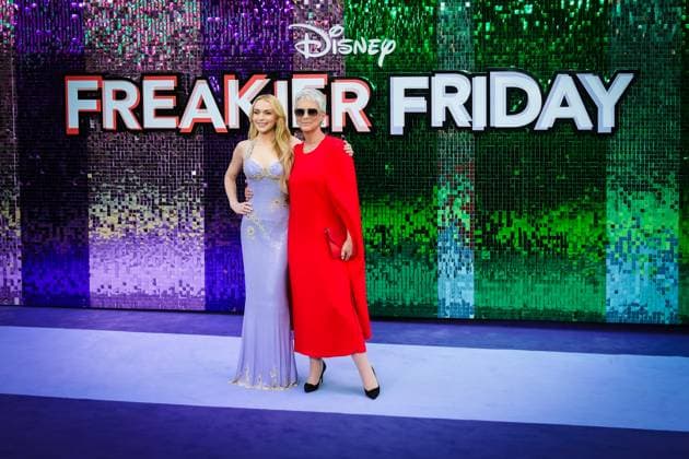 Uk Premiere Of Freakier Friday on Thursday 31 July 2025 Lindsay Lohan and Jamie Lee Curtis seen at the Uk Premiere Of Freakier Friday on Thursday 31 July 2025 at ODEON LUXE Leicester Square, London. . Picture, Credit:Julie Edwards Avalon  Copyright: xJuliexEdwardsx xAvalonx 1027007098