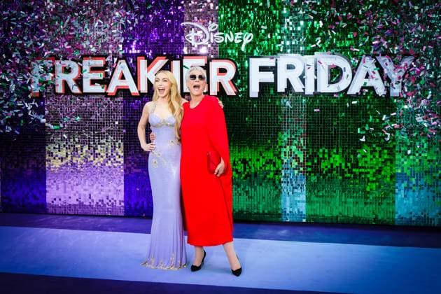 Uk Premiere Of Freakier Friday on Thursday 31 July 2025 Lindsay Lohan and Jamie Lee Curtis seen at the Uk Premiere Of Freakier Friday on Thursday 31 July 2025 at ODEON LUXE Leicester Square, London. . Picture, Credit:Julie Edwards Avalon  Copyright: xJuliexEdwardsx xAvalonx 1027007102