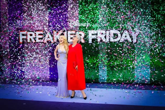 Uk Premiere Of Freakier Friday on Thursday 31 July 2025 Lindsay Lohan and Jamie Lee Curtis seen at the Uk Premiere Of Freakier Friday on Thursday 31 July 2025 at ODEON LUXE Leicester Square, London. . Picture, Credit:Julie Edwards Avalon  Copyright: xJuliexEdwardsx xAvalonx 1027007719
