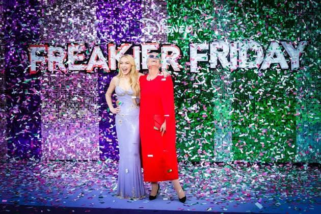Uk Premiere Of Freakier Friday on Thursday 31 July 2025 Lindsay Lohan and Jamie Lee Curtis seen at the Uk Premiere Of Freakier Friday on Thursday 31 July 2025 at ODEON LUXE Leicester Square, London. . Picture, Credit:Julie Edwards Avalon  Copyright: xJuliexEdwardsx xAvalonx 1027007738