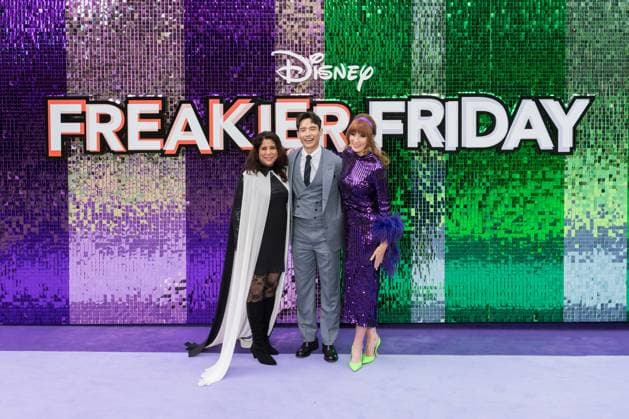 Freakier Friday UK Premiere in London LONDON, UNITED KINGDOM - JULY 31: Nisha Ganatra, Manny Jacinto and Kristin Burr attend the UK premiere of Disney s Freakier Friday at Odeon Luxe in Leicester Square in London, United Kingdom on July 31, 2025. Wiktor Szymanowicz Anadolu London United Kingdom. Editorial use only. Please get in touch for any other usage.  Copyright: x2025xAnadoluxWiktorxSzymanowiczx