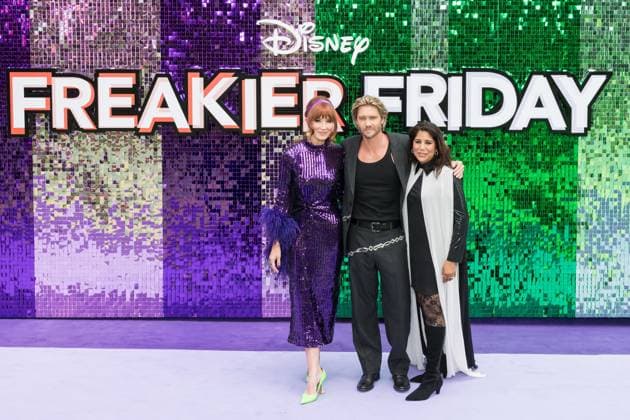 Freakier Friday UK Premiere in London LONDON, UNITED KINGDOM - JULY 31: Kristin Burr, Chad Michael Murray and Nisha Ganatra attend the UK premiere of Disney s Freakier Friday at Odeon Luxe in Leicester Square in London, United Kingdom on July 31, 2025. Wiktor Szymanowicz Anadolu London United Kingdom. Editorial use only. Please get in touch for any other usage.  Copyright: x2025xAnadoluxWiktorxSzymanowiczx