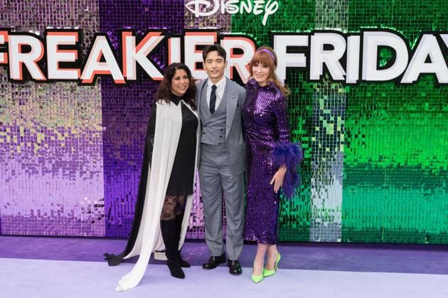 Freakier Friday UK Premiere in London LONDON, UNITED KINGDOM - JULY 31: Nisha Ganatra, Manny Jacinto and Kristin Burr attend the UK premiere of Disney s Freakier Friday at Odeon Luxe in Leicester Square in London, United Kingdom on July 31, 2025. Wiktor Szymanowicz Anadolu London United Kingdom. Editorial use only. Please get in touch for any other usage.  Copyright: x2025xAnadoluxWiktorxSzymanowiczx