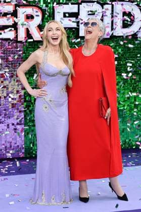 Lindsay Lohan und Jamie Lee Curtis bei der Premiere des Kinofilms Freakier Friday im Odeon Luxe Leicester Square. London, 31.07.2025