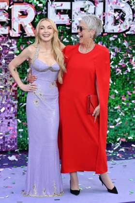 Lindsay Lohan und Jamie Lee Curtis bei der Premiere des Kinofilms Freakier Friday im Odeon Luxe Leicester Square. London, 31.07.2025