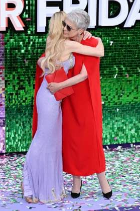 Lindsay Lohan und Jamie Lee Curtis bei der Premiere des Kinofilms Freakier Friday im Odeon Luxe Leicester Square. London, 31.07.2025