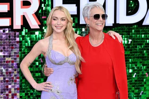 Lindsay Lohan und Jamie Lee Curtis bei der Premiere des Kinofilms Freakier Friday im Odeon Luxe Leicester Square. London, 31.07.2025