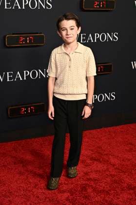 Cary Christopher bei der Weltpremiere des Kinofilms Weapons im United Theatre on Broadway. Los Angeles, 31.07.2025