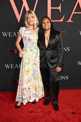 Callie Schuttera und Gabriela Ledesma bei der Weltpremiere des Kinofilms Weapons im United Theatre on Broadway. Los Angeles, 31.07.2025