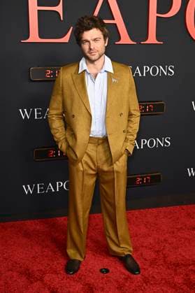 Alden Ehrenreich bei der Weltpremiere des Kinofilms Weapons im United Theatre on Broadway. Los Angeles, 31.07.2025