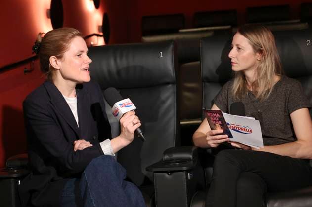 Fritzi Haberlandt im Gespräch mit Franziska Kleemann bei der Premiere des Kinofilms Wilma will mehr im Filmpalast. Bautzen, 01.08.2025