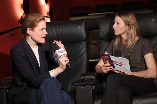 Fritzi Haberlandt im Gespräch mit Franziska Kleemann bei der Premiere des Kinofilms Wilma will mehr im Filmpalast. Bautzen, 01.08.2025